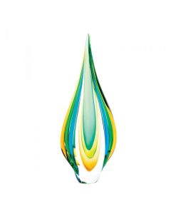 COOL FLAME ART GLASS STATUE